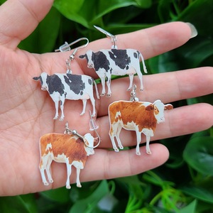 Pendientes Colgantes Personalizados con Diseños de Animales: Vaca, Zorro, Tigre, Leopardo, Chihuahua, Pato, León Mini Creativo, Perro Dachshund, Rana, Gallina, <span class=keywords><strong>Caracol</strong></span> - Product Image 2