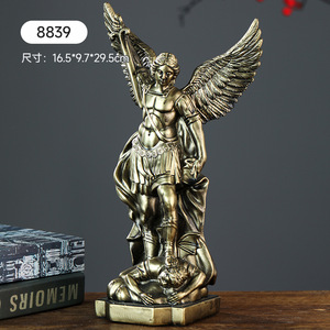 <strong>Archangel</strong> <strong>St</strong>. <strong>Michael</strong> Statue - Saint <strong>Michael</strong> Defeating Lucifer Resin Bronze Statue Collection <strong>Figurines</strong> - Product Image 6