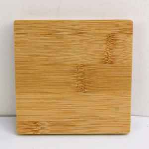 En Stock, Venta al por Mayor en China, Posavasos Cuadrados de Bambú Natural Clásico para Bebidas - Juego de 40 Piezas, 4mm de Grosor, Espacios en Blanco para Grabado Láser - Product Image 1