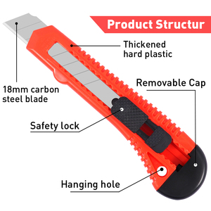 Cuchillo Multiusos Foska con Bloqueo Automático y Cuchilla Desprendible, Cuchillos para Arte - Product Image 3