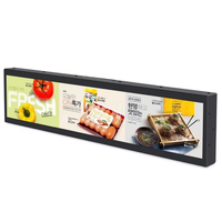 Señalización digital y pantallas barra estirada pantalla LCD publicidad reproductor LCD barra comercial pantalla LCD