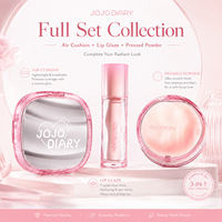 JOJO DIARY Paket Makeup NonTearoff Air Cushion Lip Pencil Setting Powder Compact Set Foundation Lengkap