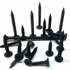 Factory Wholesale Hardware Fasteners Black Drywall Screw For Gypsum Board