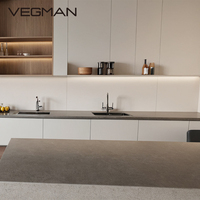 Nouvelle Unité de Cuisine Modulaire Personnalisée Moderne Écologique avec Armoire, Garde-Manger, Tiroir Coulissant, Placage Stratifié, Charnière, Robinet, Évier et Mélaminé