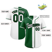 Maillots de baseball en maille vierge avec boutons intégraux en tissu polyester respirant pour uniforme d'équipe personnalisé par sublimation pour hommes et jeunes