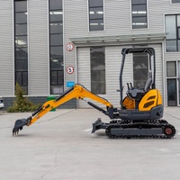 Mini-excavatrice à chenilles en caoutchouc pour travaux de terrassement professionnels, installation de drainage et petits projets de construction