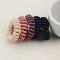 Élastiques à cheveux en tissu, spirales, attaches pour cheveux pour femmes et filles, cordon de téléphone imperméable, chouchous