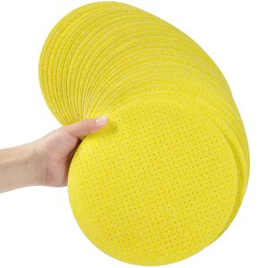 25 disques de ponçage pour cloisons sèches de 9 pouces, grain 120, avec trous multiples, fixation auto-agrippante - Outils abrasifs multi-usages - Product Image 1