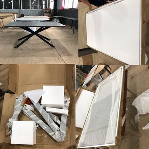 थोक फैक्टरी मूल्य के साथ सस्ते खाने सेट 6 कुर्सियों खींच खाने की मेज DT6303 - Product Image 6