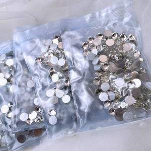 Стразы SS40 без термофиксации, черные, с эффектом AB, стеклянные, для украшений - Product Image 5