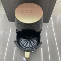 Friteuse à air 6LA transfrontalière, écran tactile multifonctionnel, machine à frites, four à micro-ondes, capacité 4L-5L