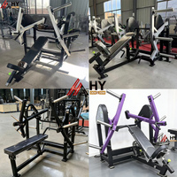 Máquina de Press Inclinado para Pecho HY-Fitness, Comercial, para Entrenamiento de Fuerza, Ajustable, con Brazos y Patas de Acero Resistentes
