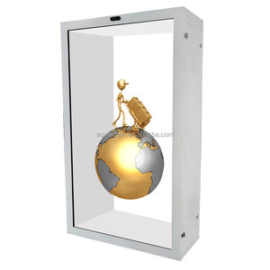 Caja de <span class=keywords><strong>proyector</strong></span> de holograma con resolución 4K Pantalla de holograma de pantalla giratoria de 360 ° para cabinas dinámicas de ferias comerciales - Product Image 1