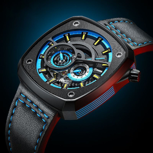 Biểu Tượng Tùy Chỉnh Sang Trọng Đồng Hồ Bảng Điều Khiển Vuông Friday Người Đàn Ông Của Thời Trang Tự Động Đồng Hồ Cơ Khí Cao cấp Của Người Đàn Ông Đồng Hồ - Product Image 4