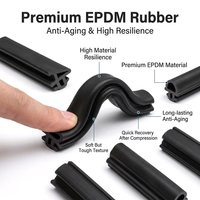 Bande d'étanchéité EPDM extrudée de qualité supérieure, profil de calfeutrage à fente sur mesure, découpe, étanchéité, isolation phonique pour usage commercial