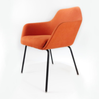 Chaise de réception moderne pour visiteurs, vente en gros d'usine, avec structure en acier et coussin confortable, idéale pour atelier, hôtel, salon