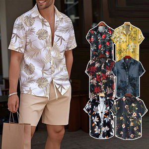 Camisas Casuales para Hombre Kingsen con Logotipo Personalizado, Nueva Moda, Impresión Personalizada, Transpirables, Ecológicas, de Secado Rápido, Cuello en V, Alta Calidad, Diseño Floral - Product Image 1