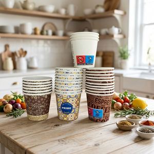 Gobelets en carton jetables de 2,5 oz, design personnalisé, à paroi simple, mini format, pour snacks et desserts, gobelets de dégustation pour visiteurs - Product Image 1