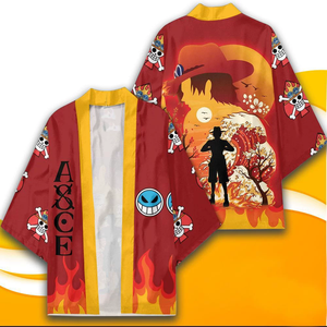 Kimono <span class=keywords><strong>japonais</strong></span> personnalisé pour <span class=keywords><strong>homme</strong></span> avec impression numérique 3D de personnage d'anime, manteaux Happi traditionnels <span class=keywords><strong>japonais</strong></span> de haute qualité à motif vague - Product Image 1