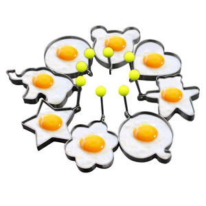 Wholesale DIY Stainless Steel Utensils Omelette Steamed Poached <b>Egg</b> Fried <b>Egg</b> Cake <b>Mold</b> Metal Baking Tool Equipment for Home - Product Image 1