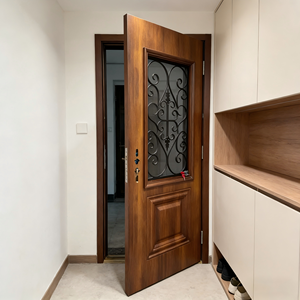 Porte in Acciaio Ignifughe Moderne e Minimaliste con Finestra per Appartamenti, Scuole ed Edifici, Prodotte in Cina - Product Image 2