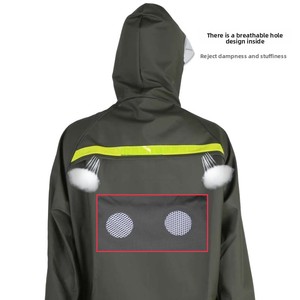 Traje Impermeable Grueso y Resistente al Viento para Ciclismo, Pantalones de Lluvia para Niños, Protección Completa del Cuerpo, Resistente a las Manchas, Duradero, Anti-Lluvia Intensa - Product Image 4