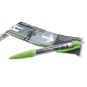 Custom Plastic Pull Out Ballpoint <b>Banner</b> Pen - Product Image 1