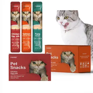 Pet Food 15g Cat Snacks Stick Tuna Chicken Salmon Cat Food Wet Treats Snacks