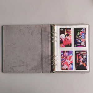 पु 3.5-इंच फोटो एल्बम 4 बैग एल्बम रिंग बिंदर शैली फ़ोल्डर चमड़े के ग्रेडिएंट रंग व्यापार कार्ड संग्रह फोटो कार्ड - Product Image 3