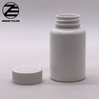 Flacon de capsules en plastique HDPE 50 pièces, conteneur vide de 100ml 120ml 150ml, pour les complément vitamines, bouteille pour emballage