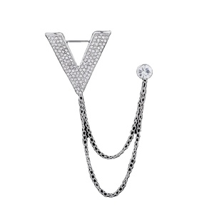 Broche de Corrente Masculino com Pingente de Guitarra e Águia, em Liga de Zircônia, Presente de Casamento para Homens - Product Image 6