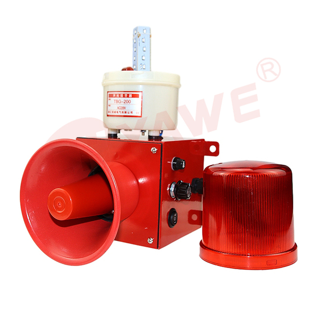 Waterproof Outdoor Safety Alarm Siren Adjustable with Sound Light Industrial Design for Home Security System
