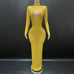 NOVANCE Y2095 Fall <strong>Dresses</strong> <strong>for</strong> <strong>Women</strong> Clothes <strong>Plus</strong> <strong>Size</strong> Yellow Unique Long Night Gown Bridesmaid <strong>Dresses</strong> <strong>Wedding</strong> Party
