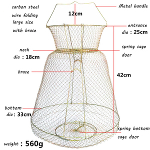 Trappola Cast Dip gabbia pesce gamberetti trappola rete da pesca pesciolino gamberi granchio esche Cast Mesh Trap rete da pesca automatica rete da atterraggio - Product Image 2