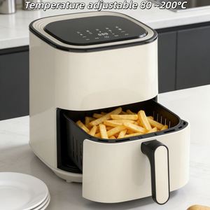 Nouvelle Friteuse à Air Électrique Carrée Sans Huile 2026, Appareil de Cuisine Domestique à Contrôle Numérique avec Fonction Cuisson - Product Image 4