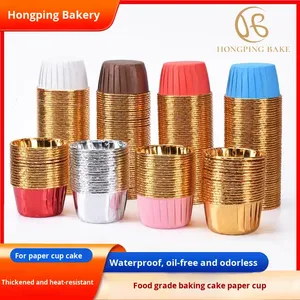 Outil de cuisson pour gâteaux et muffins européen, grand, à sertir, épaissi, plaqué or et argent, résistant aux hautes températures et à l'huile, Marphin - Product Image 4