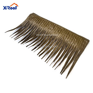 Künstliche Kunststoff Bambus blätter Fliesen Palm blatt Mexikanische Stroh platte Regenschirm Synthetische Palme Stroh Blätter Dach - Product Image 3