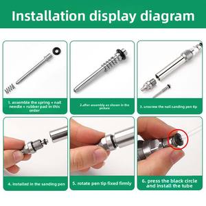 Penna Pneumatica Sabbiatrice per Gioielli in <span class=keywords><strong>Oro</strong></span>, Argento e Rame, Strumento per Superfici Opache, per Lavori di Precisione e Gioielleria - Product Image 3