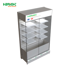 Série d'étagères murales Highbright à simple face pour supermarchés avec panneau de tête de rayonnage - Product Image 2