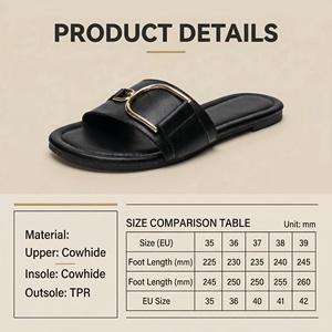 Yearning Women's Genuine Leather Open Toe Outdoor Soft <b>Comfort</b> Breathable Anti-Slippery Summer Winter Spring Autumn Fashion - Product Image 6