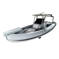 Bateau pneumatique à coque en aluminium Hypalon RE860D 860 cm avec console