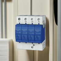 Dispositif de protection contre les surtensions de type T1 niveau 1 10/350 15KA parafoudre 4P parafoudre pour équipement électronique
