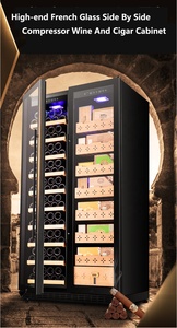 Humidor de Cigarros y Enfriador de Vino Jiufu con Compresor Grande, Doble Puerta, Puerta de Vidrio, Sin Escarcha, de Lado a Lado - Product Image 5