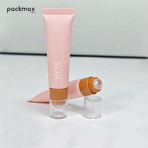 Custom Lip Gloss Tube with Round Silicone Tip Squeeze Packaging for Lip Stain/Lipstick 10ml & 20ml PE Material Custom Logo - Product Image 2