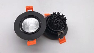 Spot commercial de magasin d'intérieur d'hôtel allumant le projecteur mené rond réglable blanc <span class=keywords><strong>noir</strong></span> d'épi - Product Image 2