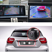 Caméra de recul GreenYi AHD 1080P avec trajectoire dynamique pour cadre de plaque d'immatriculation européenne, pour camion, bus, SUV, pick-up, camping-car