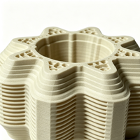 Pièce cylindrique en nid d'abeille imprimée en 3D, composant structurel léger pour le prototypage et les tests industriels