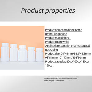 Botella blanca de grado alimenticio altamente segura y saludable para almacenar cápsulas de vitaminas y cajas de almacenamiento de medicamentos - Product Image 6