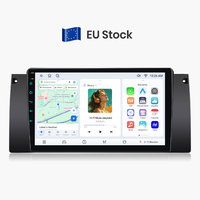 Autoradio Android Junsun 9 pouces 1280*720 avec Carplay pour BMW 5 E39 1995-2003 E53 X5 M5, système de navigation GPS pour voiture