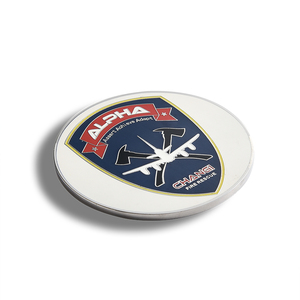 Round Portable Metal Customized Logo Airport Nameplate Name Badge - Product Image 2